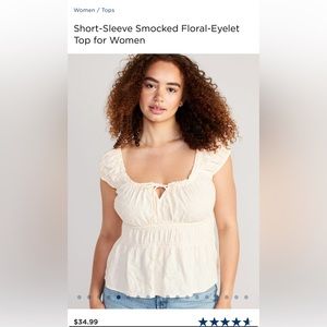 Cottagecore Eyelet Top